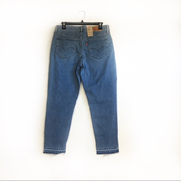 Levi’s 711 Blue Skinny Ankle Crop Mid Rise Jeans - Picture 6 of 8